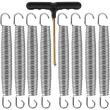 Ersatz-Trampolinfedern, 9-teiliges Set – 17,8 cm verzinkte Stahl-Zugfedern