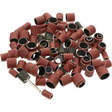 102 piezas de bandas de lijado de tambor para kit de manicura de uñas, bandas de lijado de mandril, suministros para kit de taladro de uñas