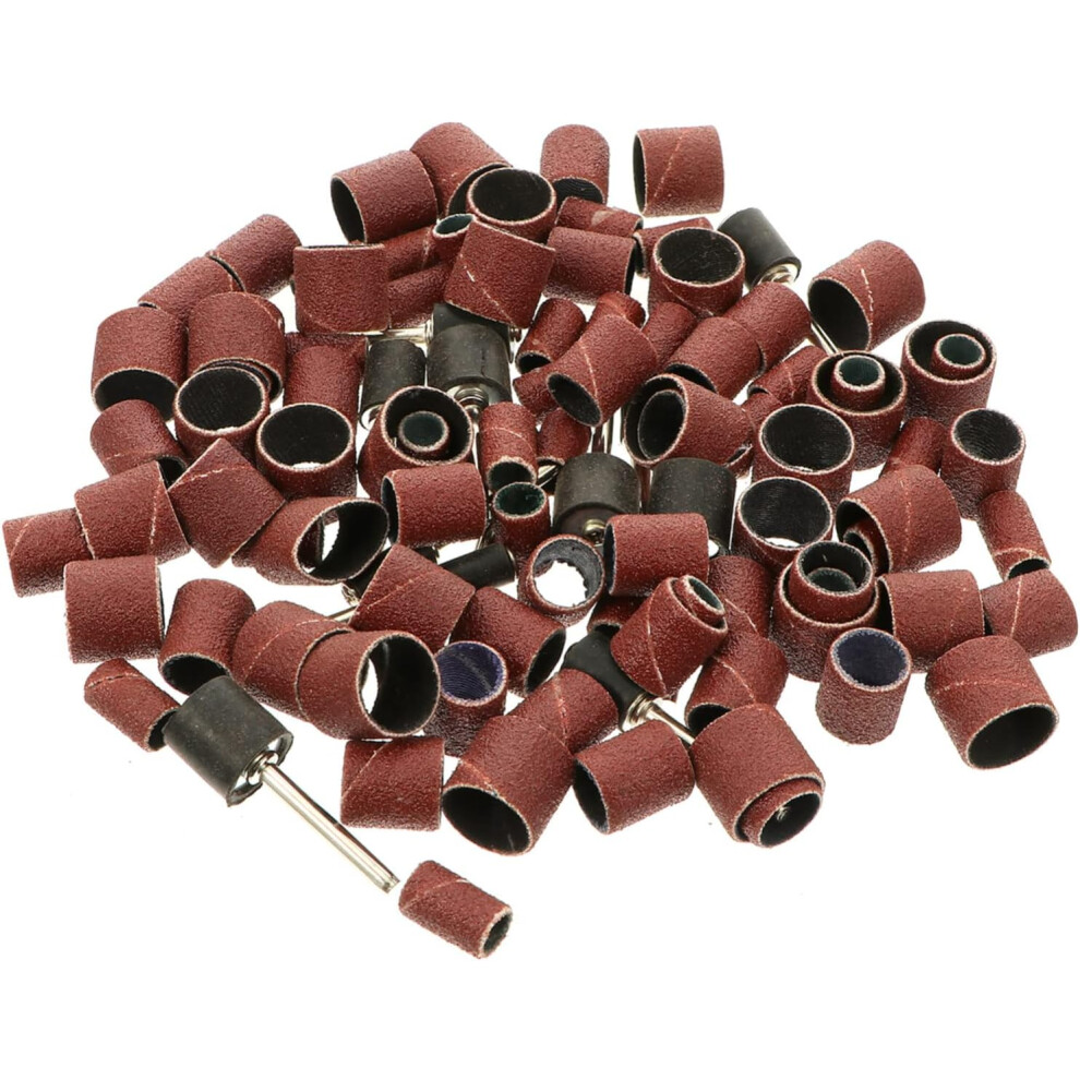 Hkhbjs 102Pcs Drum Sanding Sleeves Bands For Nail Manicure Kit Mandrel Sanding Bands Nail Drill Kit Supplies