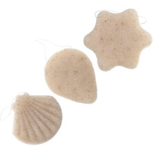 Lot de 9 éponges nettoyantes et exfoliantes naturelles pour le visage et le massage de la peau