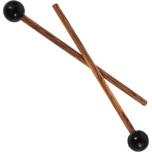 2 Stück Ethereal Drum Sticks Hand Pan Drum Mallets mit Gummikopf und Holzgriff für reinen Klang