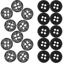 100 Stück runde Harzknöpfe (0,5 mm), zum Annähen von Kleidung und als Ersatzknöpfe für Mäntel.