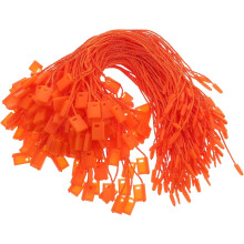990pcs Orange 17cm Polyester Tag String Loop Fastener for Clothing Luggage Price Tags