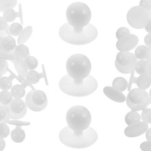 Boutons de rechange ronds et robustes en plastique pour la couture de costumes de chef (100 pièces)
