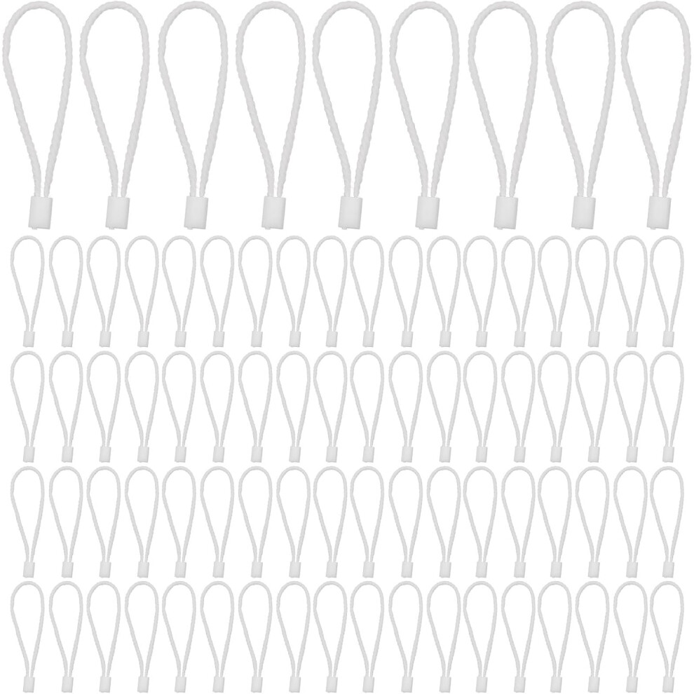 950Pcs White Cotton Price Tag Ties With Square Buckle Hang Tag Strings Fasteners 5455468334757