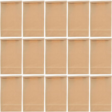 50 sacs en papier kraft brun 12,6 x 7,1 x 4,3 pouces, résistants à l'huile, pour sandwichs, biscuits,