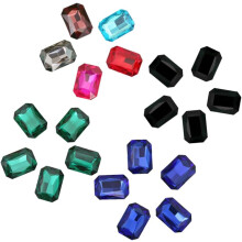 50 piezas de accesorios de joyería DIY de moda, taladros octogonales, diamantes de imitación, decoraciones para uñas, taladros de cristal de vidrio