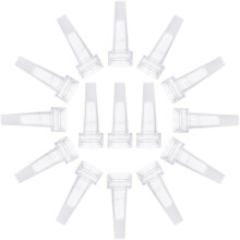 100 bouchons en forme de corne pour flacons de liquides (filetage de 13 mm), flacons de laboratoire en plastique.