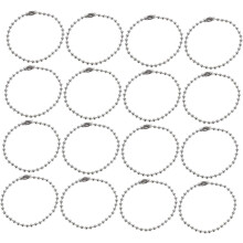 Jewelry Tag Bead Chains Ball Bead Metal Chain for DIY Jewelry Making 100Pcs