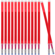 100pcs Heat Erasable Pen Refills Red Thick Shaft Sewing Marker Fiber Pens for Tailoring Fabric Marking