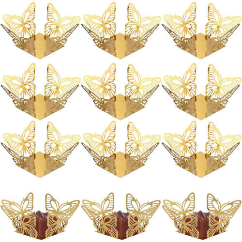 50 τεμάχια τετράγωνα μίνι cupcake liners χαρτί περιτυλίγματος σοκολάτας