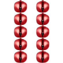 100 Stück Glöckchenanhänger mit Muster, schlicht, kreativ, festlich, zum Aufhängen an Regalen oder als Dekoration