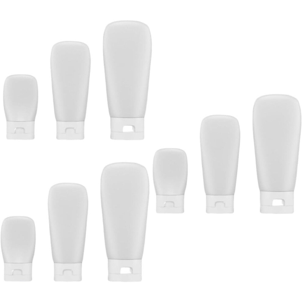 Hkhbjs 9Pcs Pe Subpackaging Bottle Travel Empty Squeeze Makeup Portable Container For Travel Toiletries