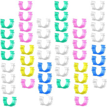 100 Stück kleine, bunte Spulenclips, Garnhalter, Spulenhalterclips für Heimnähgeräte
