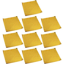 Emballages pour bonbons, formes faciles à décorer, 100 pièces, en papier aluminium carré et humide