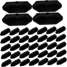 100 clips invisibles pour lames de terrasse composites - Fixation sans joint pour lames étroites, idéale pour la décoration extérieure