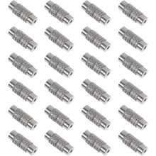 50 Stück silber-kupferfarbene Schraubverschlüsse, DIY-Schmuckverbinder, Fassverschlüsse