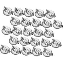 50 Stück DIY-Broschenrohlinge, Broschentabletts für Bastelbedarf, Stecknadeln, Basis, runde Scheibentabletts, Zubehör