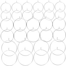150 Stück offene Perlenohrringe, DIY-Schmuckbastelzubehör, silberplattierte runde Anhängerrahmen