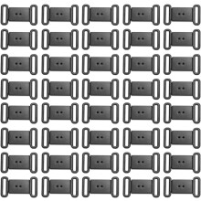 100 Stück schwarze ABS-Sicherheitsverschlüsse für BH-Schleifen mit 12,5 mm Innendurchmesser