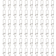 100 buc conector Snap din oțel inoxidabil pentru pescuit, cu încuietoare puternică, cu încuietoare Snap
