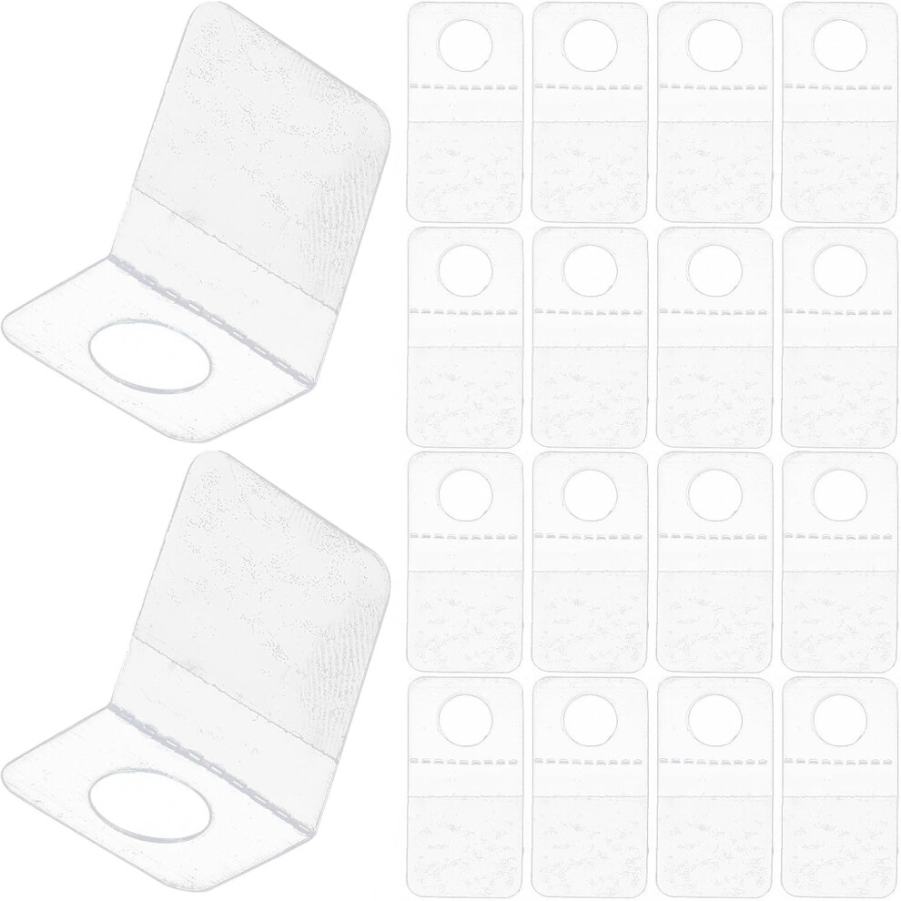100Pcs Self Adhesive Hooks Retail Sticker Hooks Pvc Strong Adhesive Portable For Shops And Supermarkets 5455468320965