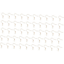 50 Stück DIY Kupfer-Ohrhaken, Fischhaken-Ohrdraht, Schmuckherstellungszubehör