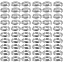 100 Stück 5 mm Edelstahl-O-Ring-Verbindungsringe, Angelwirbelverbinder, robuste Angelzubehörteile für Angler