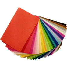 40 sztuk arkuszy filcu DIY, prostokątne kawałki filcu, 15 x 10 cm, kolorowa, mocna, wytrzymała tkanina
