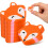50 τεμάχια γόμες για μαθητές σε σχήμα αλεπούς, σετ φορητών γόμων γραφής 1