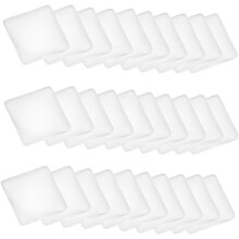 100 Stück Kristallglas-Patches, DIY-Glascabochons, quadratische Edelstein-Patches