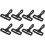 50pcs Black Plastic Swivel Snap Hooks Backpack Hooks with Rotating Buckle 1