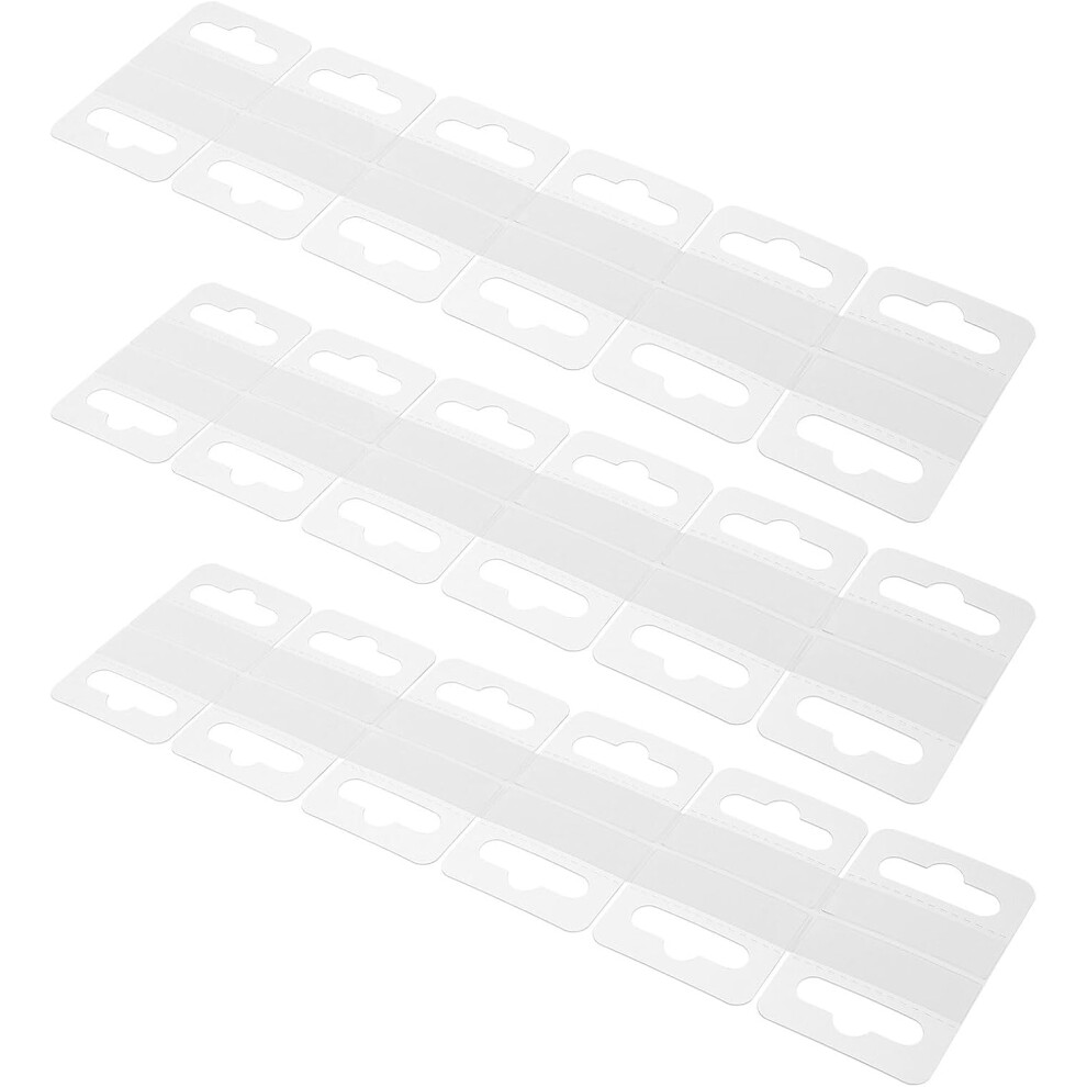 100Pcs Pvc Sticker Hooks Self-Adhesive Hanging Tabs For Retail Stores And Supermarkets 5455468322495