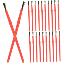 Schilderpenselenset voor jongens en meisjes: 50 kleine aquarelpenselen met plastic handvat.