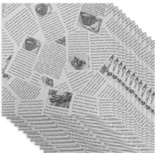 100 stuks vetvrij papier voor voedselverpakking, 100 stuks sterk, waterdicht, stijlvol krantenpapier, keukenbenodigdheden