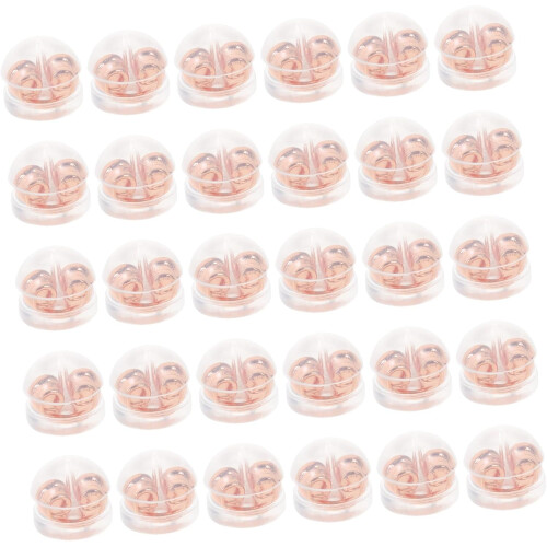 50pcs Hypoallergenic Silicone Earring Backs Replacement Stoppers