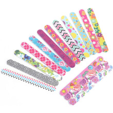 50 limas de uñas impresas, limas de uñas creativas de EVA, herramienta de pulido de doble cara para manicura, pulido suave y artístico.