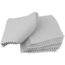 100pcs cinza jóias limpeza pano microfibra polimento limpeza panos