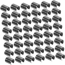 100 Stück Metall-Lederseilclips, Quastenendverschlüsse, 11 mm x 15 mm, DIY-Lederkordelverschluss