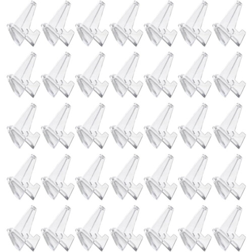 40pcs Guitar Pick Holder Acrylic Triangular Display Stand Simple Sophisticated Design Organizer