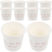 100 Stück kleine, biologisch abbaubare Mini-Trinkbecher aus Papier (50 ml) für Partys, Kaffee, Saft und den Gebrauch im Badezimmer