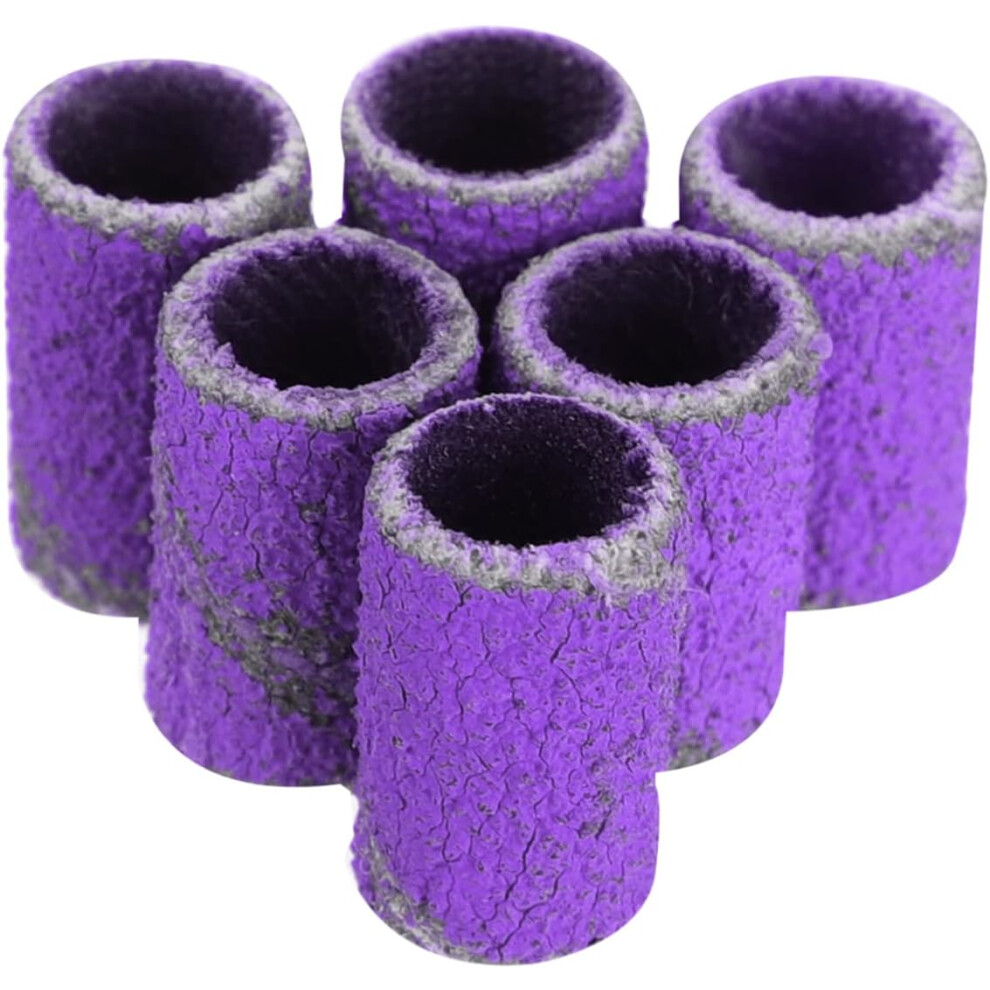 Hkhbjs 100Pcs Polishing Abrasive Ring For Nail Grinding Nail Sanding Band Drill Sanding Band For And Manicure Tool