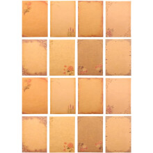 Vintage-Briefpapier im europäischen Stil, A5-Format, 40 Blatt, gemischtes florales Bordürenmuster