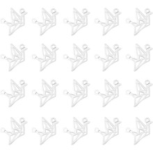Ausgehöhlte Kranich-Anhänger aus Legierung, Hängeornamente für Bastelarbeiten und DIY-Zubehör