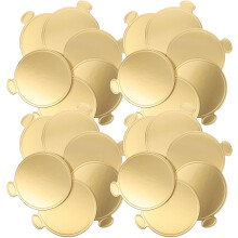 100 láminas de cartón dorado para tartas, bandejas redondas resistentes para tartas.