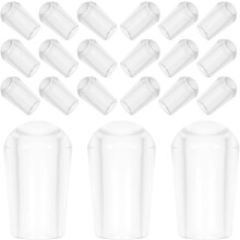 100 Stück Kleiderbügel-Endkappen, 5 mm abgerundete Ecken, PVC, bruchfest, leicht zu montieren