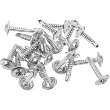 100 Stück 4,2 x 19 mm Edelstahl-Flachkopf-Bohrschrauben für Metallbleche