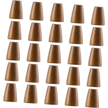 50 Stück Seilstopper aus Holz, Kordelstopper, verstellbarer Schiebeverschluss, Glöckchen-Seilschnalle