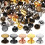 100pcs Double Cap Rivets Metal Rivet Kit for Leather Crafting 8x8mm 1