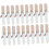 100Pcs White Hat Sweat-Absorbing Pads for Baseball Caps, Removable Sweat Protector Stickers 1